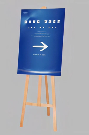 イーゼル看板の写真